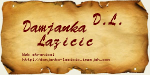 Damjanka Lazičić vizit kartica